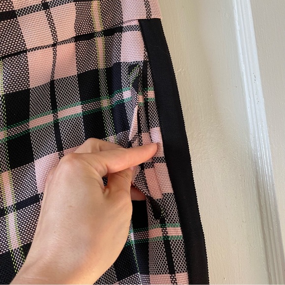 VERONICA BEARD Gemini Pink Plaid Tuxedo Pants Size 6 - Picture 9 of 13